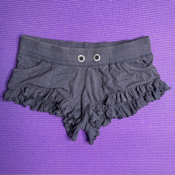 River Island | Shorts | River Island Grey Ruffle Shorts Small | Poshmark
